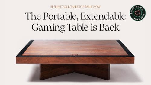 Tabletop Table: The Portable, Modular Gaming Table is Back